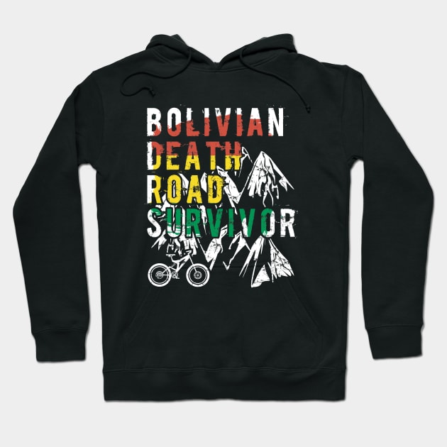 Bolivian Death Road Survivor Hoodie by Electrovista